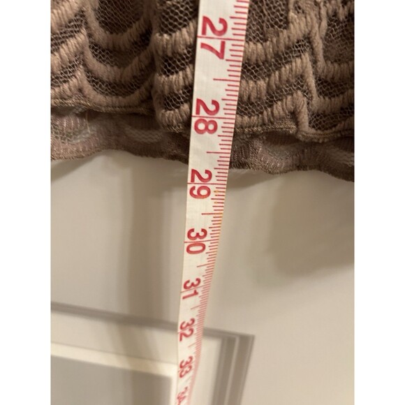 CATO Women’s Taupe Lace Long Sleeve Top Size Large Old Money Romantic - Picture 5 of 5